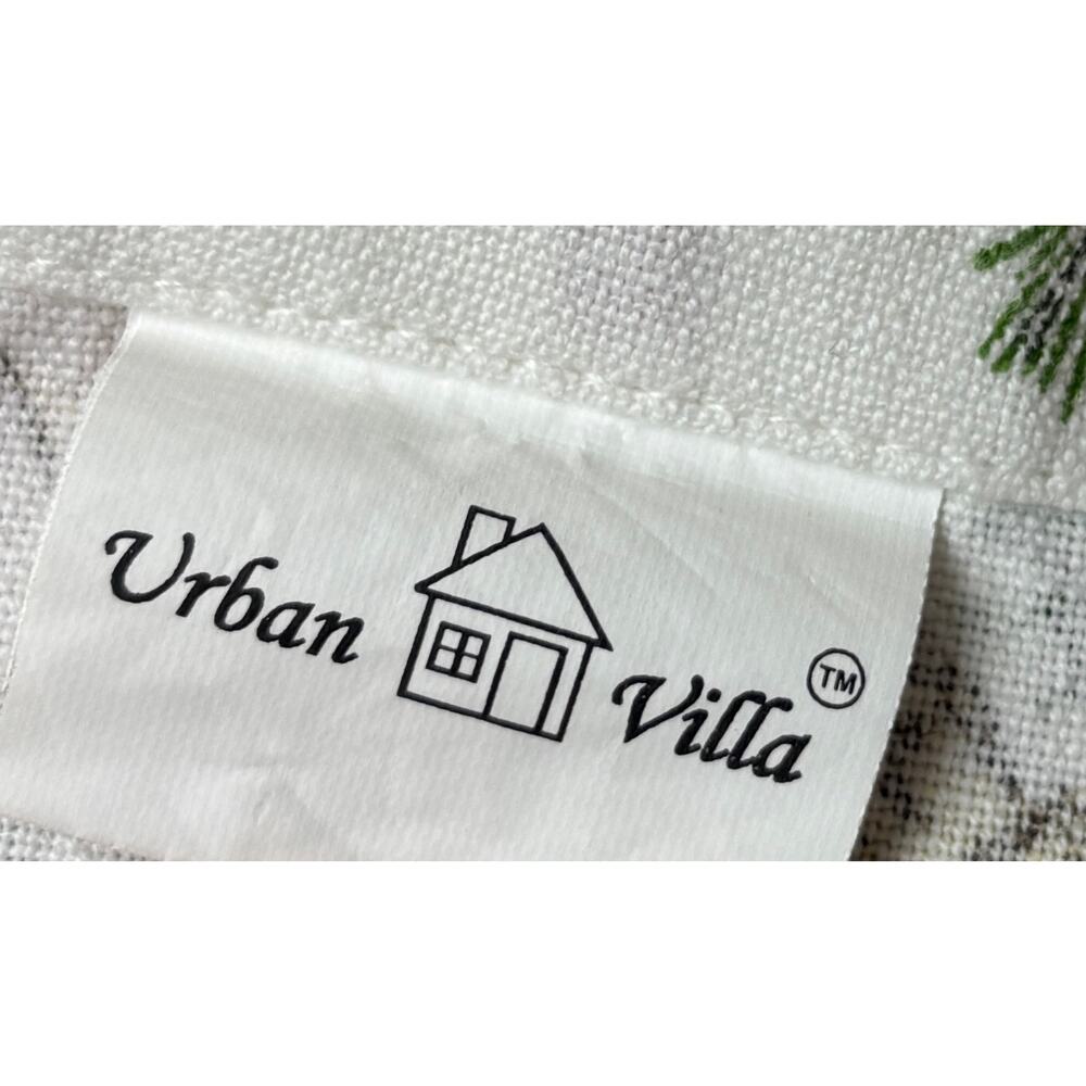 Urban Villa Christmas Cloth Napkins Set of 10 Poinsettia Pinecone Cotton Holiday - Picture 6 of 7